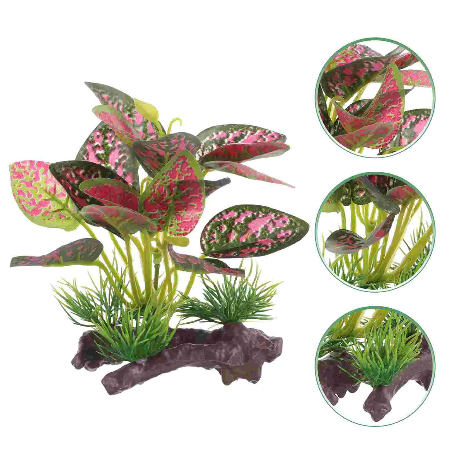 Украшение от водна трева Реалистичен Изкуствен Украшение от водни растения Декор за дома на малък аквариум