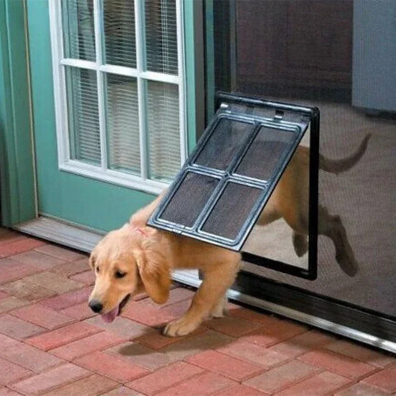 Запирающаяся пластмасови вратата на достъпа за кучета, котки, коте за прозорец на екрана, защитни сгъваеми врата, тунел ограда, свободен достъп до дома
