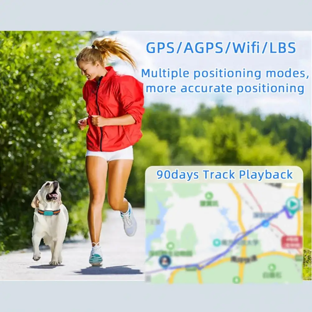 3D G-сензор, стабилен 4G тракер за домашни любимци, Интелигентен яка, Многофункционални домашни кучета, GPS, Водоустойчиви Аксесоари за телефони