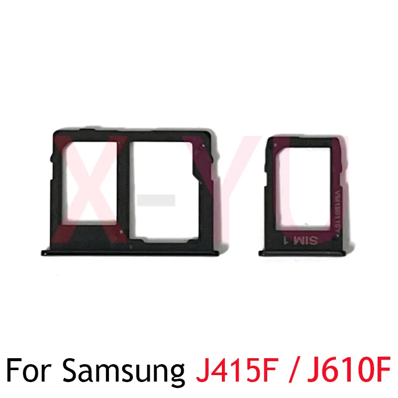 10 бр. За Samsung Galaxy J4 + Plus J415F/J6 + Plus J610F Притежателя на Тавата За SIM-карти Слот Адаптер Резервни Части За Ремонт на