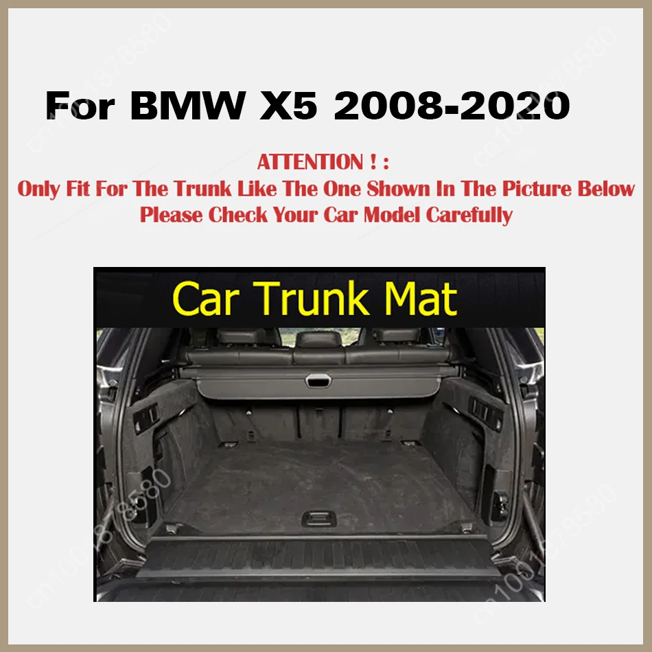 Кожена облицовка на багажника, облицовки за багажника, на килима на пода в товарното отделение, за защита от мръсотия за BMW X5 2008-2020