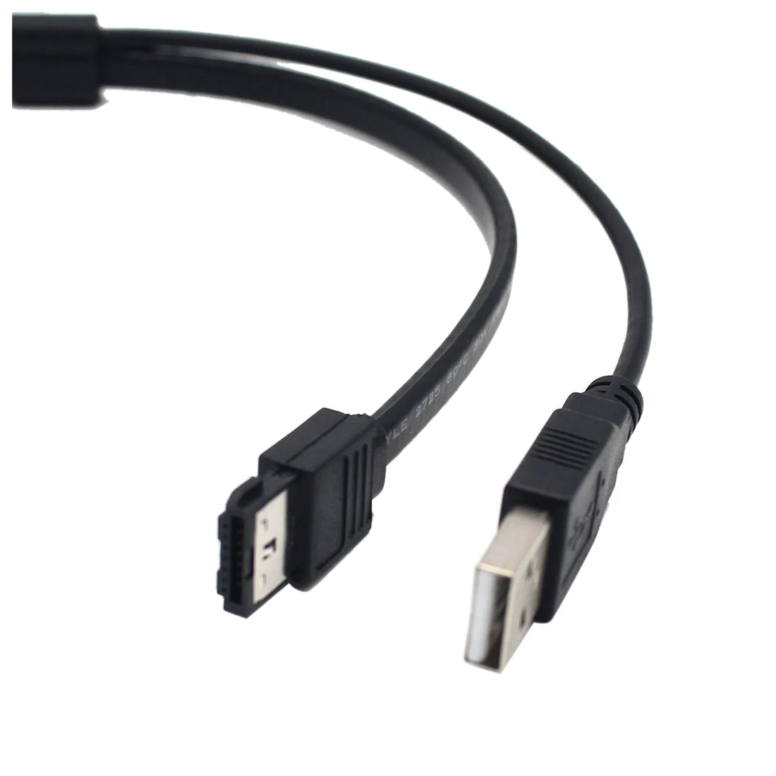 2,5-инчов твърд диск SATA 22Pin за пренос на данни eSATA с USB-кабел за Захранване, Адаптер за Оптимизирано За SSD-диск, UASP Поддръжка на SATA III \ ЕО SSHD