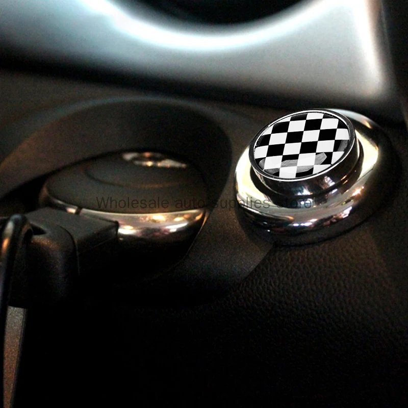 Двигател С Един Бутон Бутон за Стартиране на Кутията Декоративна Стикер за MINI Cooper One Coutryman R55 R56 R57 R58 R59 Автомобилни Аксесоари