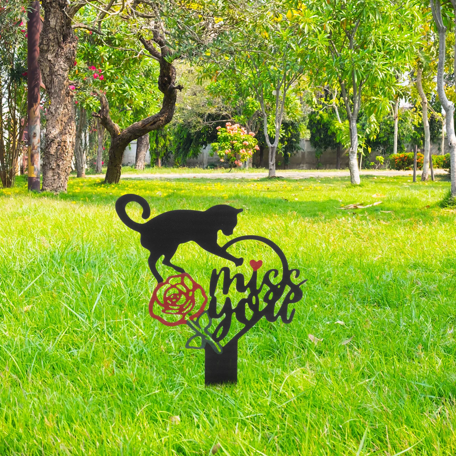 Плака котки, брой, Паметен знак на домашно животно, Мемориальное украса на градината