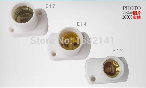 Бяла led кръгла пластмасова крушка E14, държач за контакти