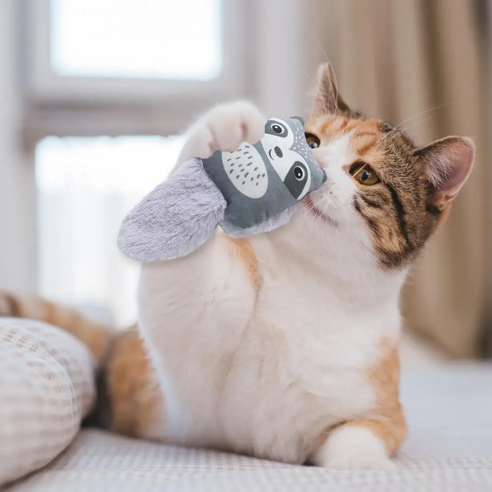 Силна котка играчка здрава играчка за котки коча билка играчка плюшен играчка никнене на млечни зъби за котки, устойчив на надраскване ухапване на разкъсване облекчава за котенца