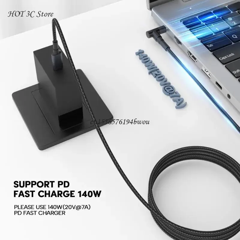 140 W PD USB Type C Штекерный Вход към DC5.5x2.1 мм 5.5x2.5 мм Штекерный Кабел за Зареждане на лаптоп Кабел за Зареждане на лаптоп